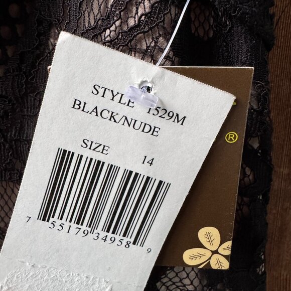 NWT Taylor Black Lace V-Neck Evening/Cocktail Dress in Women's 14 - Picture 10 of 15